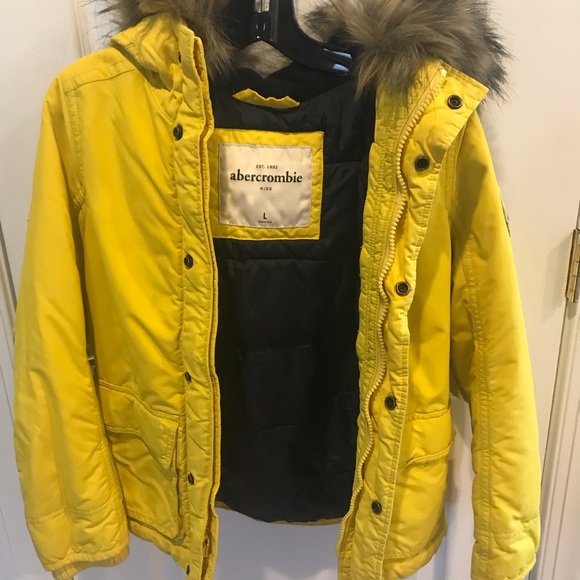 Coats | Abercrombie Boys Parka Yellow 